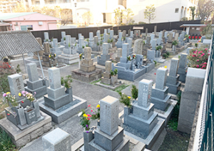 大阪市西淀川区にある出来島墓地の写真
