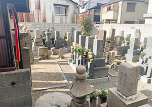 大阪市淀川区にある木川墓地の写真