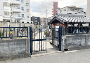 大阪市東淀川区にある旧三番墓地の写真
